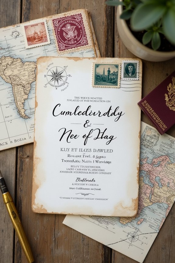 adventure themed vow renewal invitations