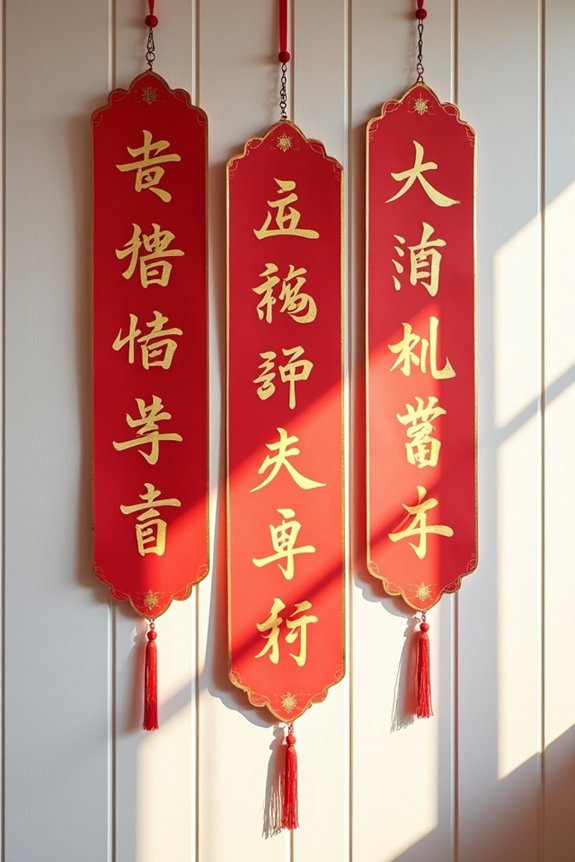 auspicious couplets invite fortune