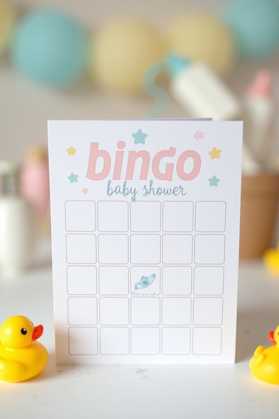 baby shower bingo game
