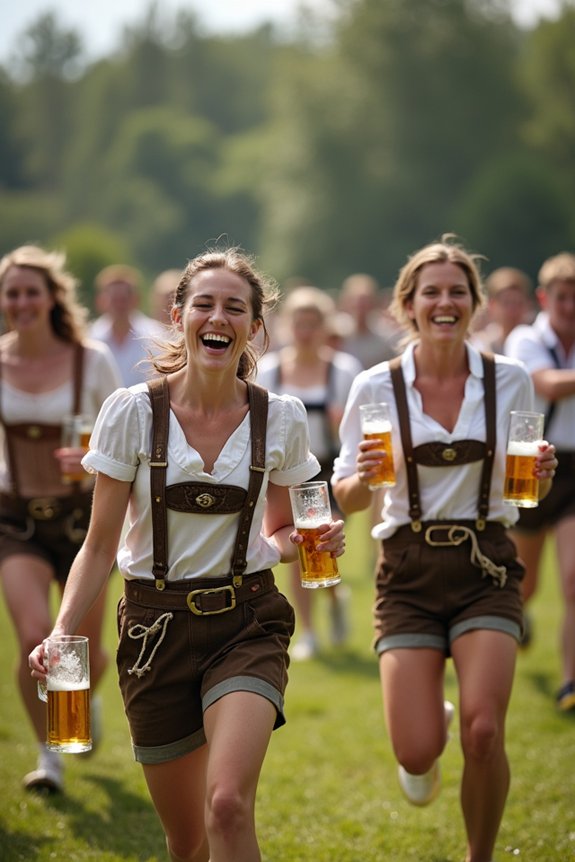 bavarian relay race fun