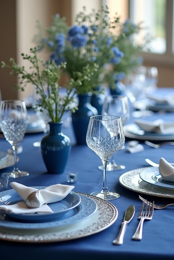 blue themed party inspiration ideas