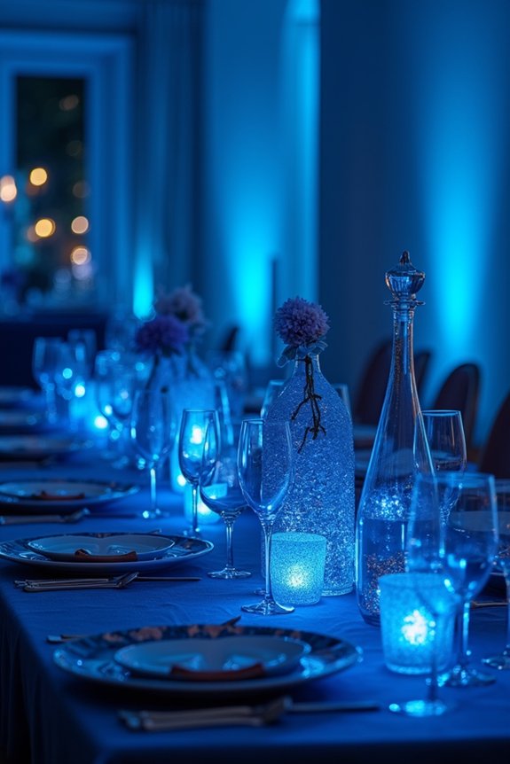 blue themed party playlist