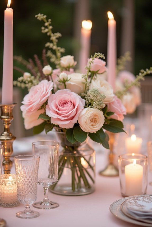 blush pink table decor tips