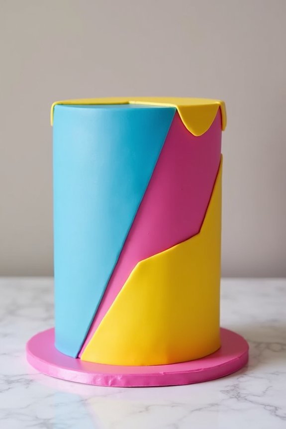 bold 21st birthday cake