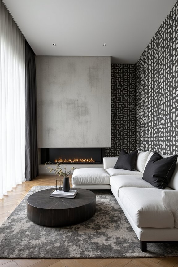 bold black and white