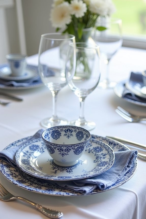 bold patterns brighten tablescapes
