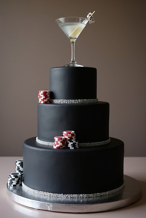 bond inspired movie scene cakes
