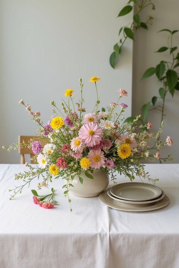bright casual summer arrangements