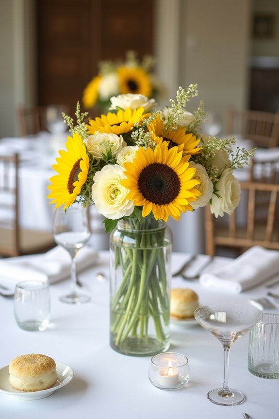 bright yellow party decorations