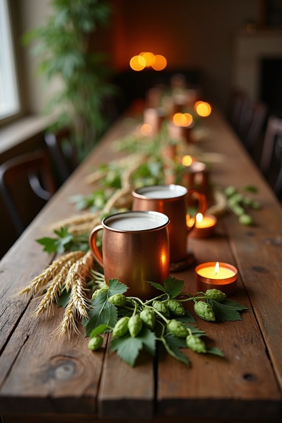 budget friendly beer centerpieces