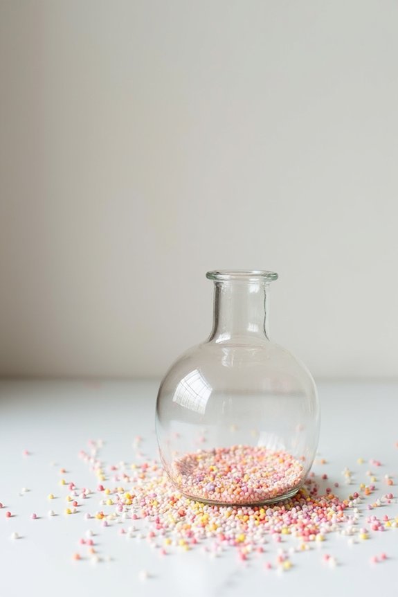 budget friendly sprinkle centerpieces