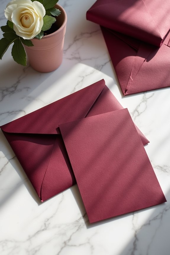 burgundy party invitation options