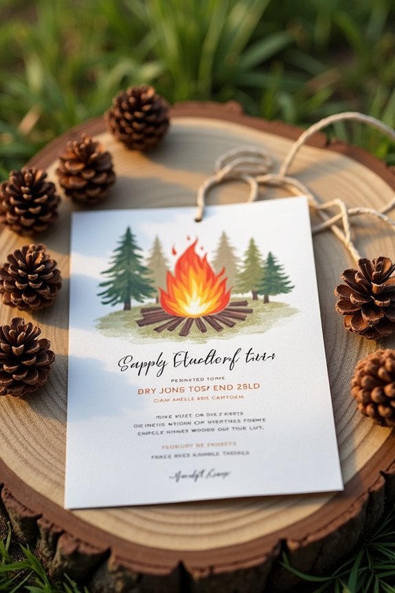 camping party invitation tips