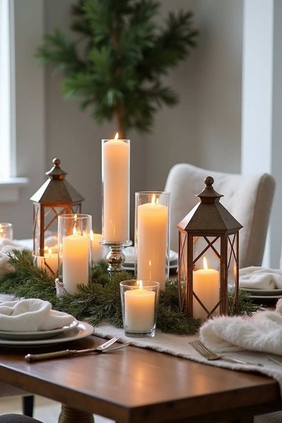 candlelight creates cozy ambiance
