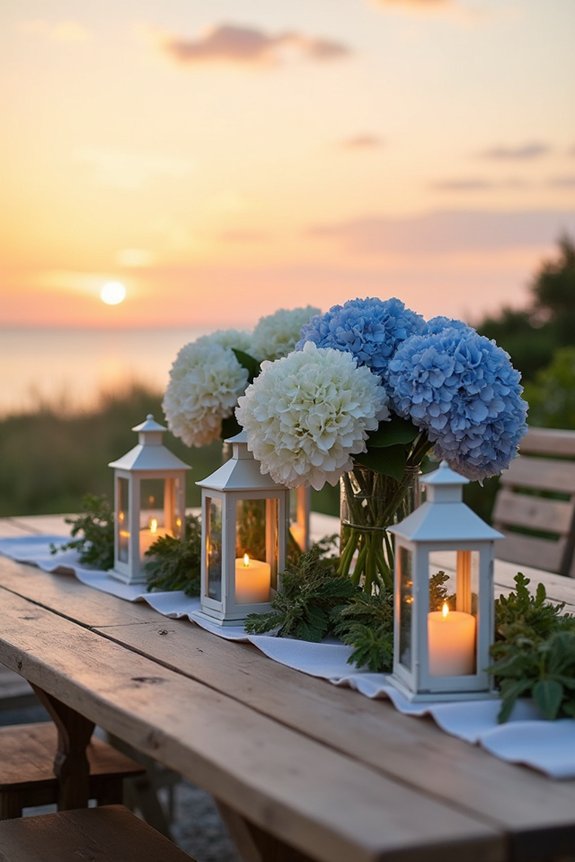 candlelit floral evening ambiance