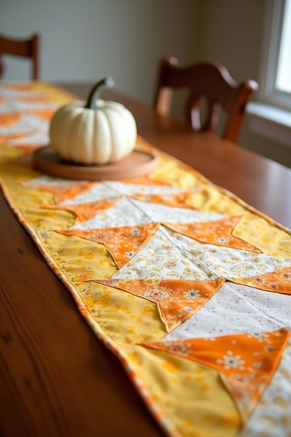 candy corn table runner