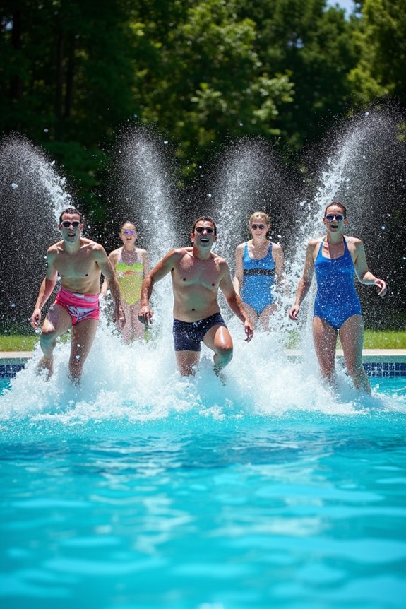cannonball splash contest fun
