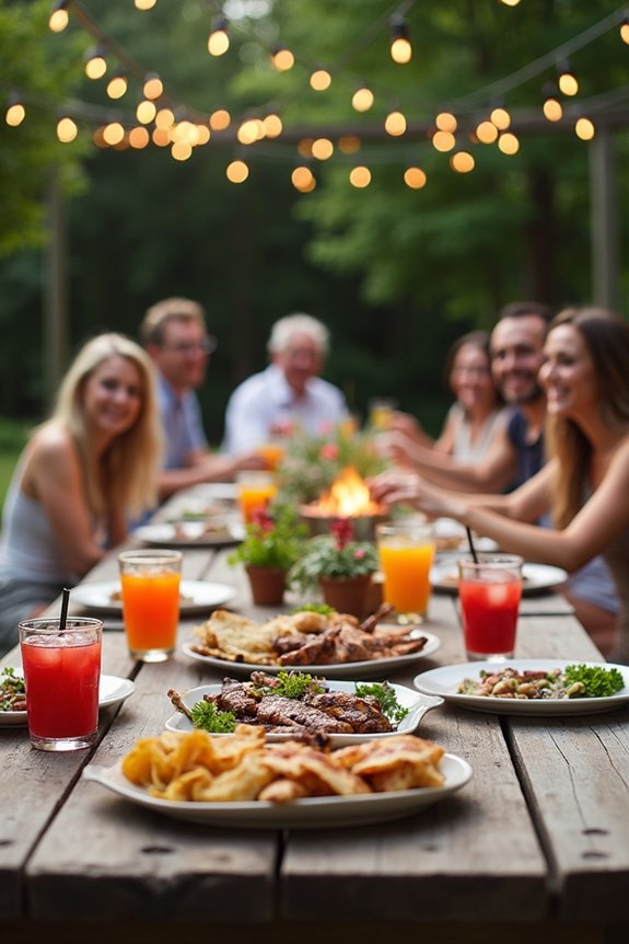 casual backyard bbq celebration