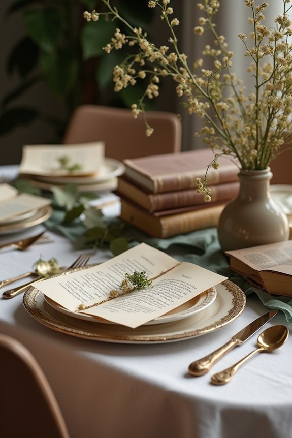 celebratory academic tablescape elements