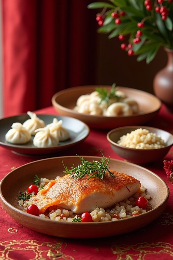 celebratory lunar new year foods