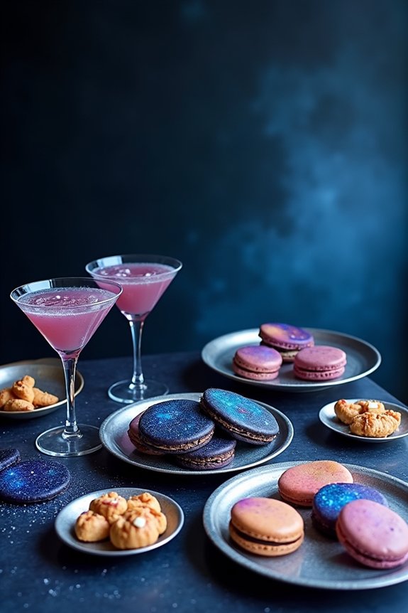 celestial themed desserts and drinks