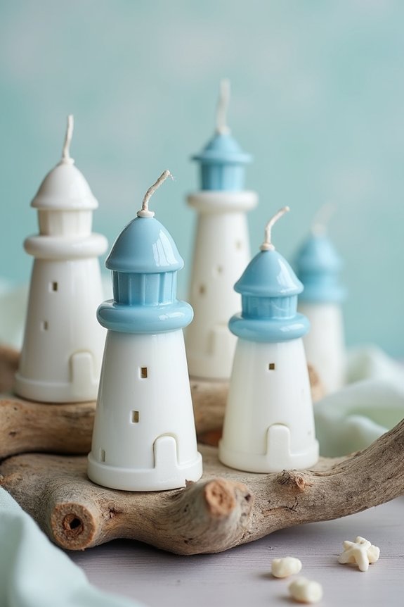 charming coastal decorative candles
