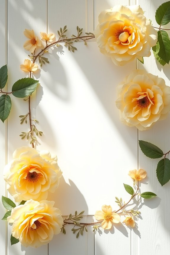 cheerful floral garden invitations