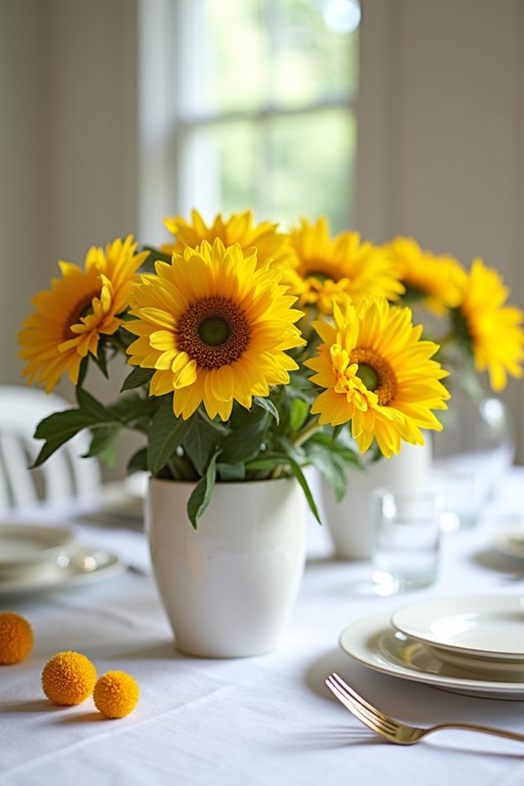 cheerful yellow plant gifts