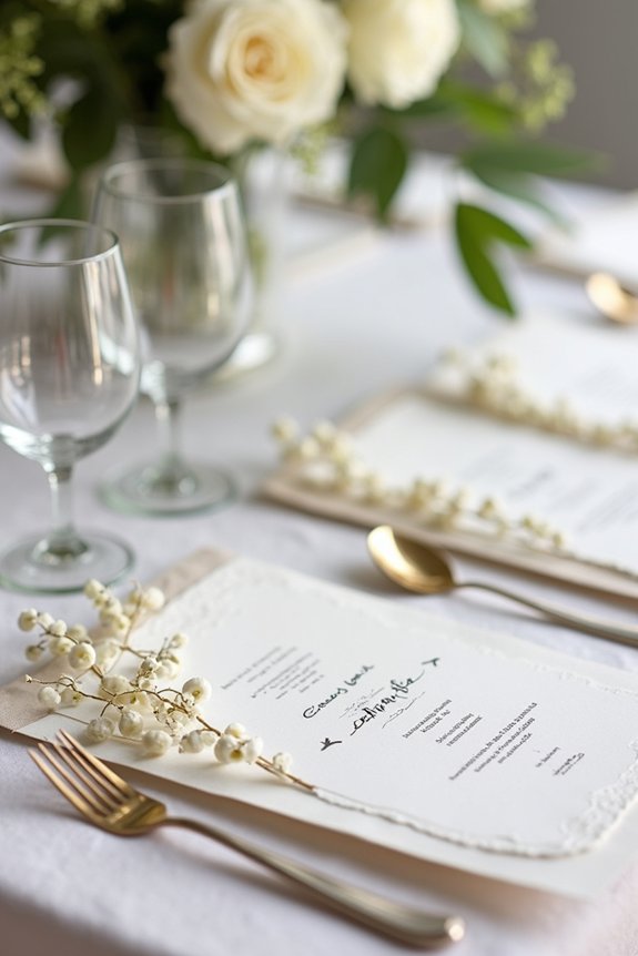 chic invitations for lunch