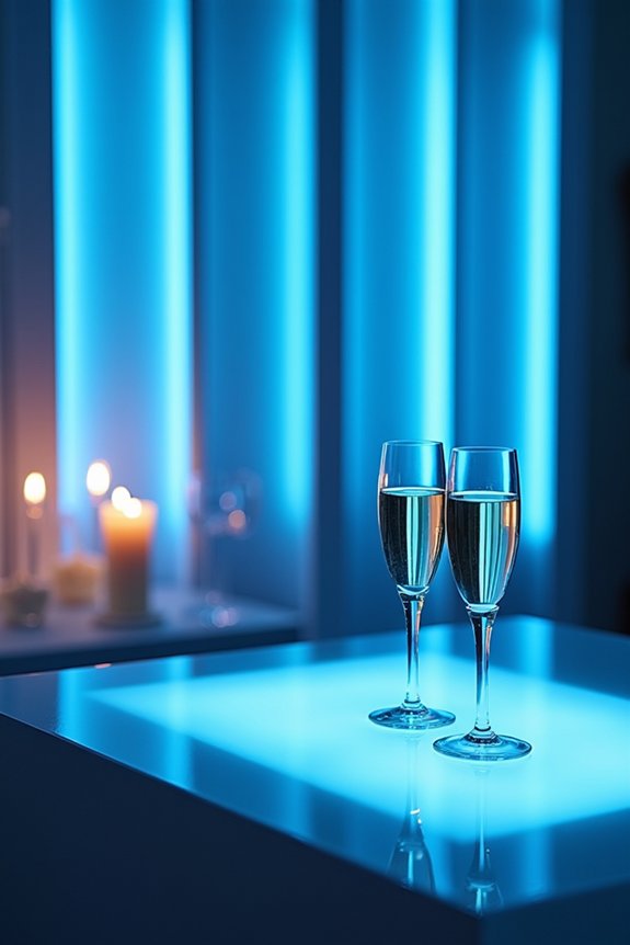 chic led party atmosphere
