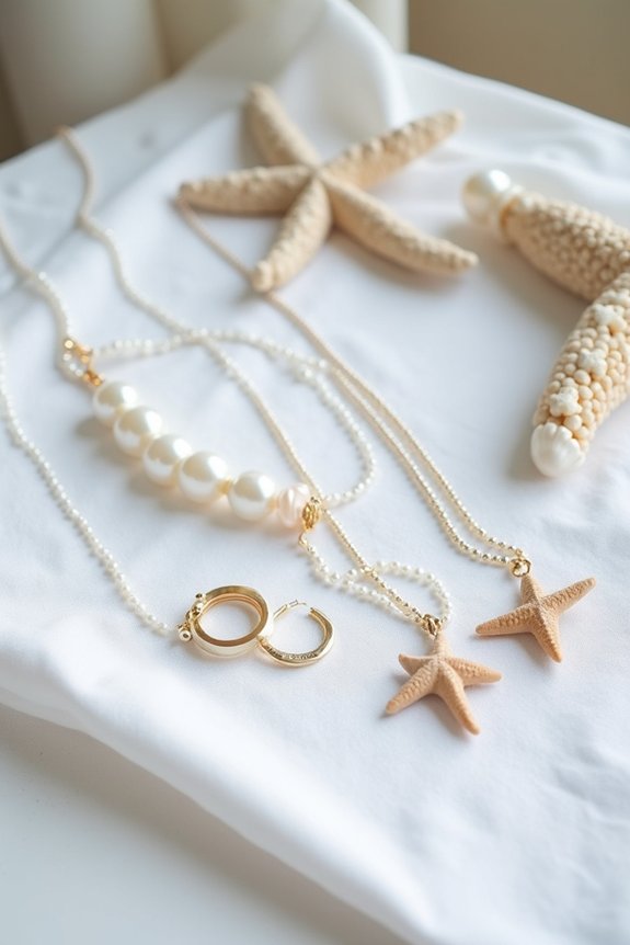 chic seashell jewelry favors