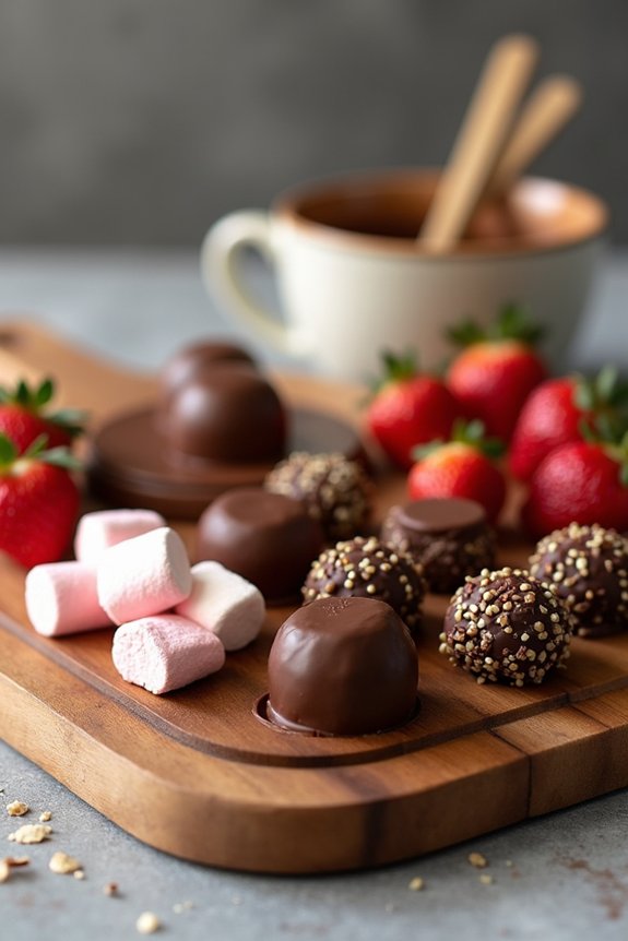 chocolate fondue party favors