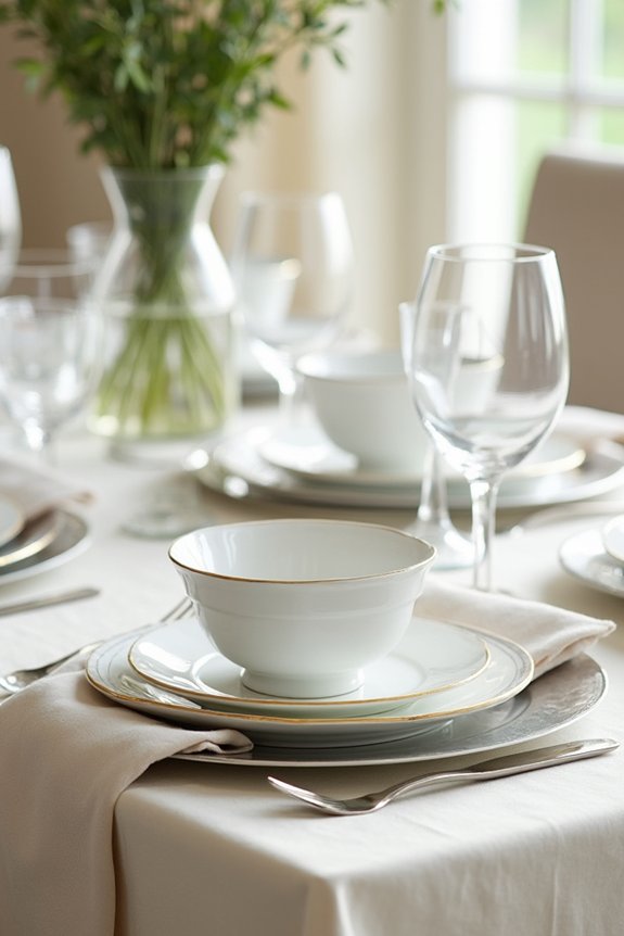 choose elegant dinnerware pieces