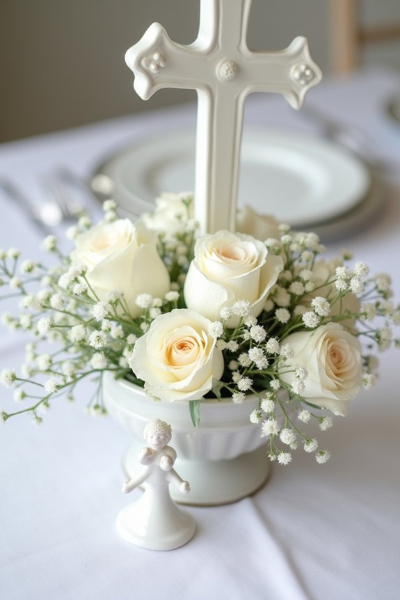 christening centerpiece decoration ideas