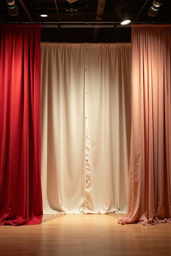 circus backdrop material selection