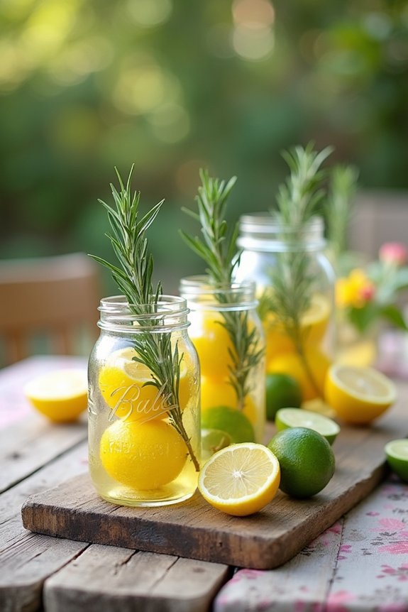 citrus herb centerpieces diy