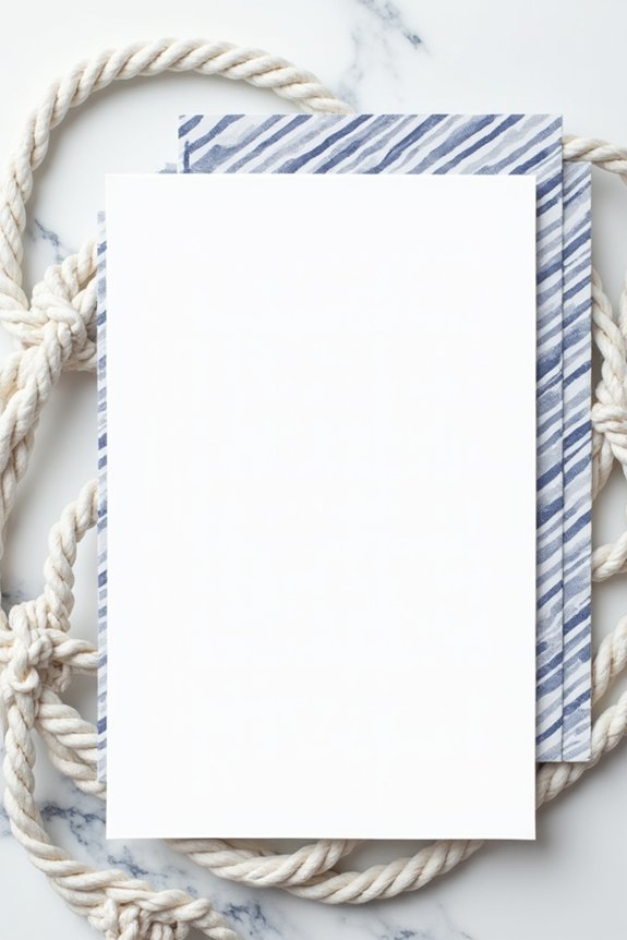 classic striped nautical invitations