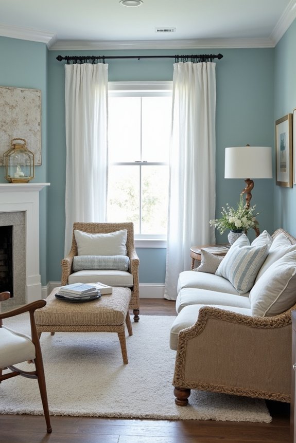 coastal charm with nautical accents