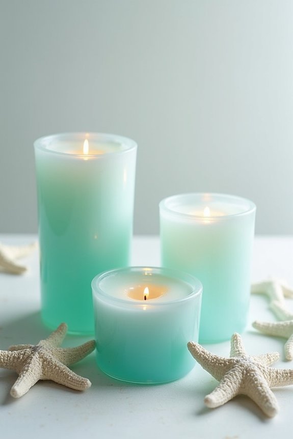 coastal glow candle holders