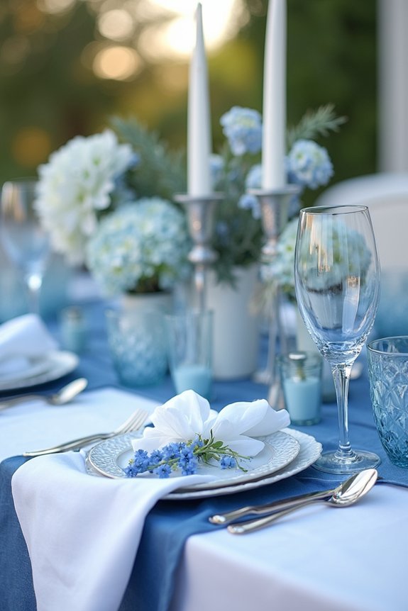cohesive blue celebration planning