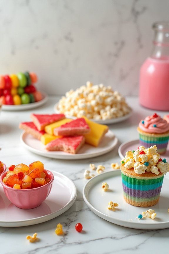 colorful and fun snacks