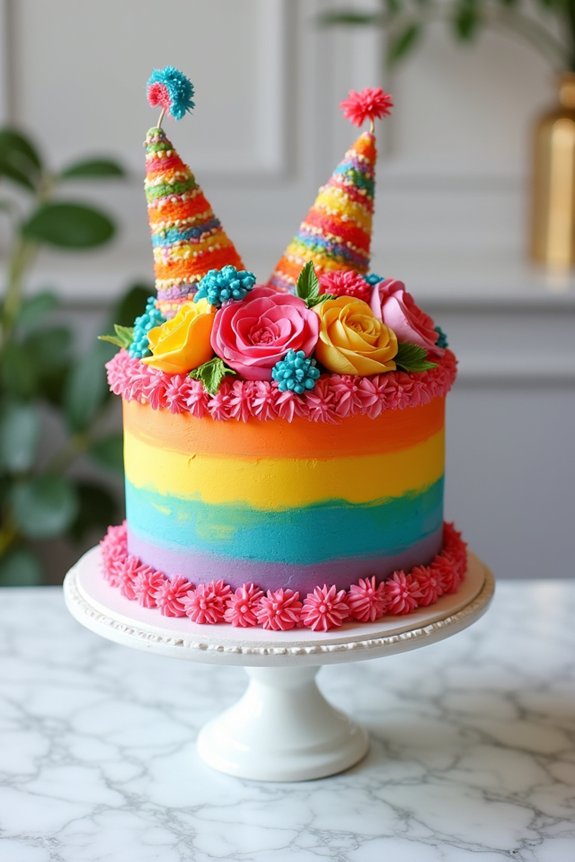 colorful cake celebration ideas