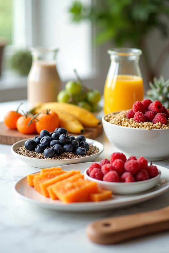 colorful healthy breakfast options