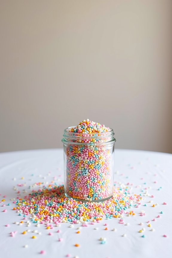 colorful sprinkle centerpiece ideas