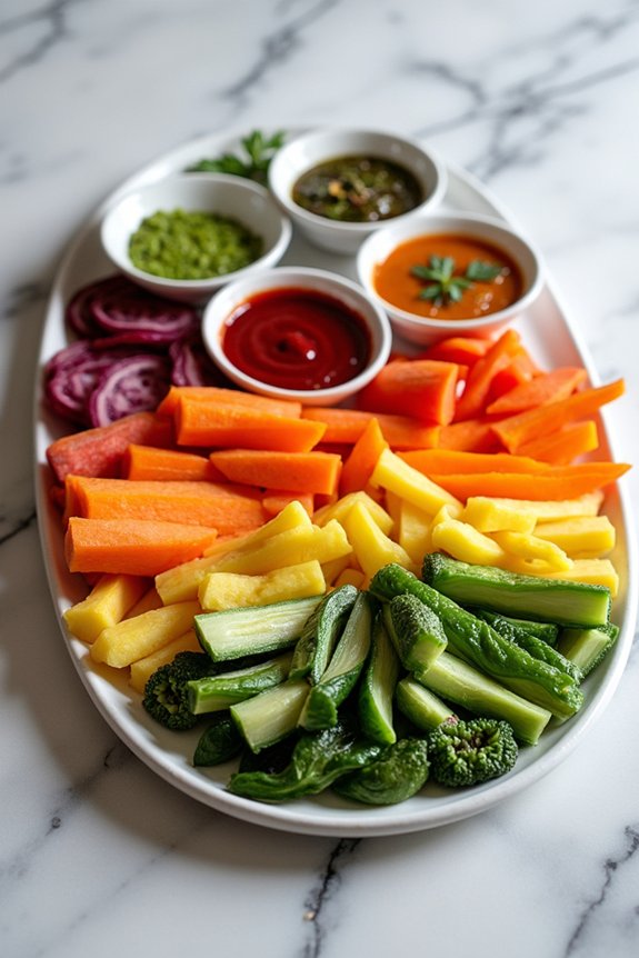 colorful veggie platter ideas