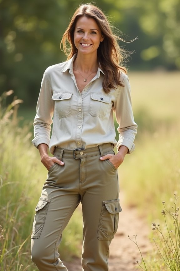 convenient utility cargo pockets