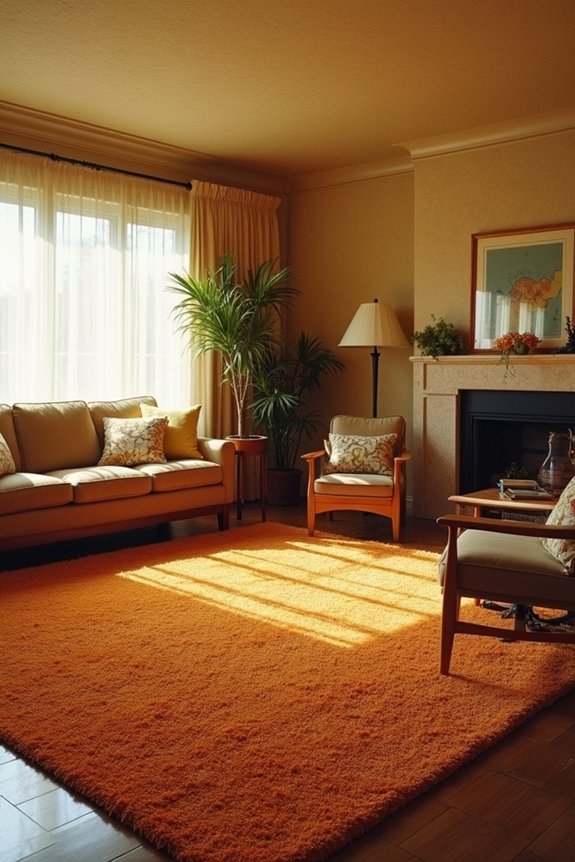 cozy 70s shag rug charm