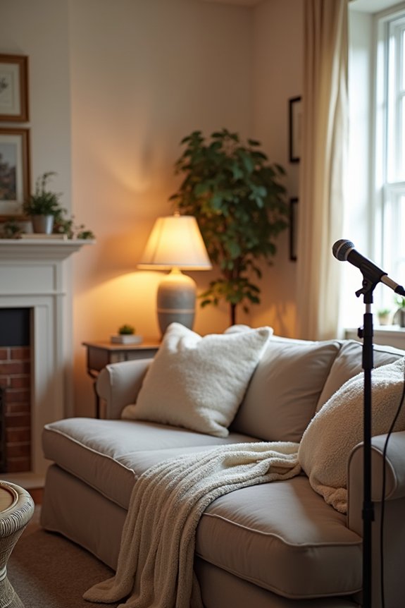cozy and inviting singing space