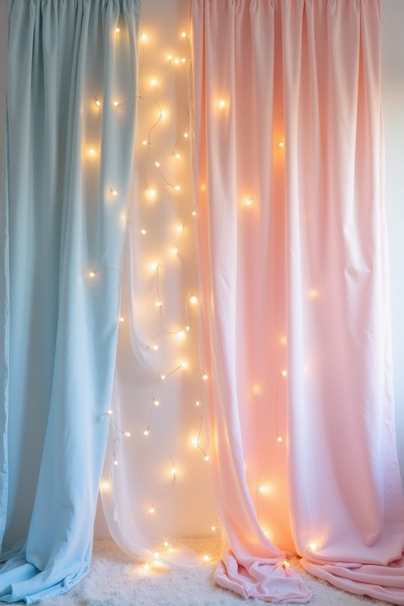 cozy fabric fairy lights
