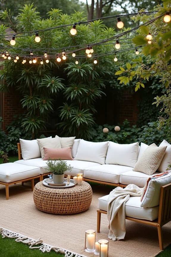 cozy garden party lounges